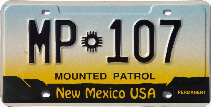 U.S. State of New Mexico HONORARY Mounted Patrol LIEUT. 実物バッジ